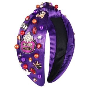 Halloween Hocus Pocus Purple Embellished Headband